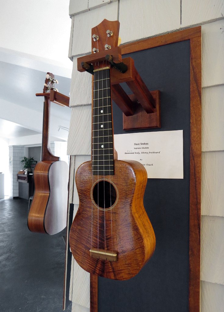 A koa soprano ukulele by David Stokes